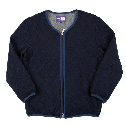 The North Face Purple Label Quilting Wool Knit Cardigan